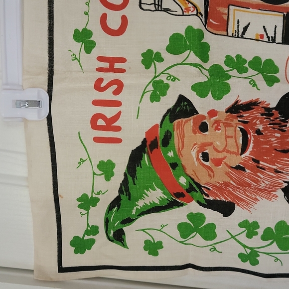 VINTAGE IRISH COFFEE LINEN TAPESTRY "LINENHALL" - Picture 6 of 7